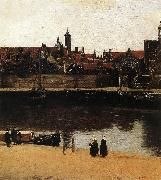 VERMEER VAN DELFT, Jan, View of Delft (detail) wt